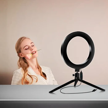 Selfie Kruh Světlo LED Kroužek s Stativ Stojan Live Streaming Kit pro TikTok Youtube Studio Kamera Osvětlení pro Youtuber Vlogger