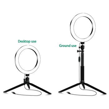 Selfie Kruh Světlo LED Kroužek s Stativ Stojan Live Streaming Kit pro TikTok Youtube Studio Kamera Osvětlení pro Youtuber Vlogger