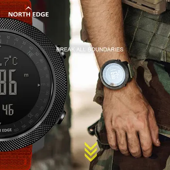 Severní Okraj Apache chytré hodinky Muži sportovní smartwatch pro Běh Lezení Plavání Kompas Výškoměr Barometr vodotěsné 50m