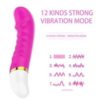 Sexuální Hračky pro Ženy G-spot Vibrátor Vibrátor Vagina Klitoris Masér Vodotěsné 12 Rychlost pro Dospělé Produkty Žena Masturbátor