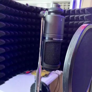 Skládací Studio Mikrofon Izolační Štít Nahrávání Zvuku Absorbér Pěnový Panel Profesionální Nástroj Pro Nahrávání