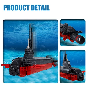 SLUBAN Vojenské Jaderné Ponorky, Námořní Plavidla, Lodi Stavební Bloky Válečná loď Loď Cihly Klasický Model Vzdělávací Hračky Pro Děti