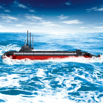 SLUBAN Vojenské Jaderné Ponorky, Námořní Plavidla, Lodi Stavební Bloky Válečná loď Loď Cihly Klasický Model Vzdělávací Hračky Pro Děti