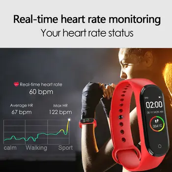 Sportovní Smart M4 touch screen Hodinky Muži, Srdeční Frekvence, Krevní Tlak Monitor Multifunkční Zdraví Náramek Pro Muže, Ženu, Dítě