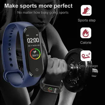 Sportovní Smart M4 touch screen Hodinky Muži, Srdeční Frekvence, Krevní Tlak Monitor Multifunkční Zdraví Náramek Pro Muže, Ženu, Dítě