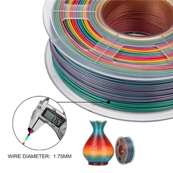 SUNLU PLA Duha Filament 1.75 mm 1kg pro 3D Tiskárny Filament 1.75 mm 1kg Pro 3D Tiskárnu rainbow barevný Tisk