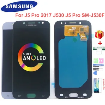 Super AMOLED LCD Displej Pro Samsung Galaxy J5 2017 J5 Pro J530 J530F J530M SM-J530F LCD Displej Dotykový Displej Digitizer Shromáždění