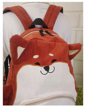 SUPER KVALITNÍ Japonské roztomilé zvířecí Pug taška originální plátěný batoh junior studenty středních škol na podzim aktovka ženský dárek