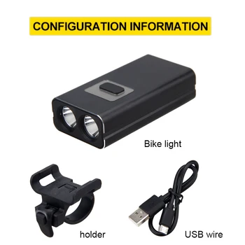 Světlé 1000LM Přední Kolo Lampa LED USB Dobíjecí Bike Světlo 5 Přepínač Režimů Řídítka na Kole Pochodeň pro Bezpečnost v Noci na Kole
