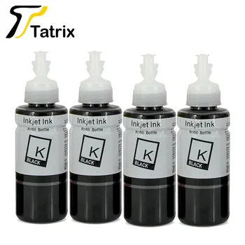 Tatrix Náplň Dye Ink 4*70 ML Lahví Inkoustu T6641 T6642 T6643 T6644 pro EPSON L100/L110/L200/L210/L300/L303/L350/L355/L550/L555