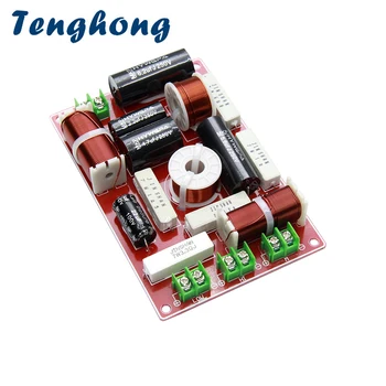 Tenghong 3 Way Home Audio Crossover 200W 4/8Ohm Treble, MID, Bass Reproduktor, Crossover Univerzální Reproduktor Filtr Frekvenční Dělič DIY