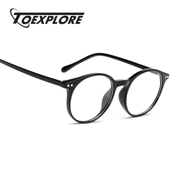 TOEXPLORE Módní Brýle Rám Muži Ženy Classic Round Vintage Retro Odstíny Brýle Značky Značkové Optické Rám vysoké kvality