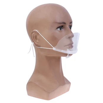Transparentní Ochranná Tvář Obrazovce Úst Maska Anti-prach, Anti-kapičky Slin obličejový Štít Úst Maska Ortéza