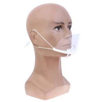 Transparentní Ochranná Tvář Obrazovce Úst Maska Anti-prach, Anti-kapičky Slin obličejový Štít Úst Maska Ortéza