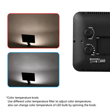 Triopo TTV-204 Ultra Fotografické Vybavení LED Kamera Video Světlo Lampy pro Canon Nikon Pentax Camcorder Fit pro Sony Baterie