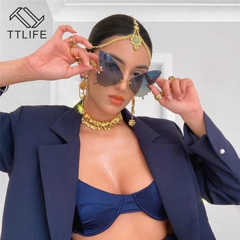 TTLIFE 2020 Ženy Módní sluneční Brýle luxusní Značky Butterfly Designer Ženy nadrozměrné Sluneční Brýle pro Ženy UV400 Gafas De Sol