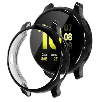 TUP soft watch pouzdro pro Samsung galaxy sledovat aktivní 2 44mm 40mm nárazníku Protector Plné pokrytí Ochrana Obrazovky případě