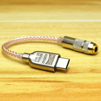 Typ-C Na 3,5 Jack ALC5686 čip hi-fi Digitální Audio, hi-fi Dekódování DAC Zvuková Karta Sluchátka Audio kabel Pro Huawei mate20 30pro