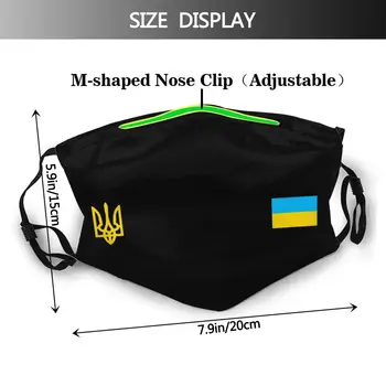 Ukrajina Národní Symbol Tryzub ukrajinské Vlajky Maska Non-na Jedno použití Anti Mlha Proti Prachu Ochrana Respirátor, Maska s filtrem-Filtry