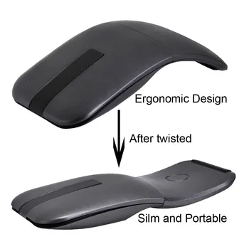 Ultra Slim 180° Otočný Závěs Touch+Choulostivé 1200DPI 2,4 G Bezdrátové Myši Myši Ergonomický Počítače, Tiché POČÍTAČE, Notebooku, Příslušenství