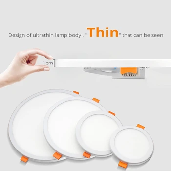 Ultra-tenké LED downlight 6W 8W 15W 20W Vodotěsné teplá bílá studená bílá vestavné LED profesionální reflektor stropní světlo