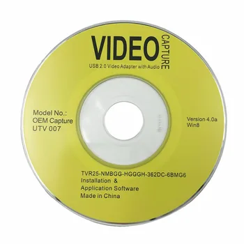 USB 2.0 Video Audio Capture Karty Adaptéru VHS Na DVD Converter Pro Win XP, 7 NTSC PAL Převést Analogové Video Na Digitální Formát