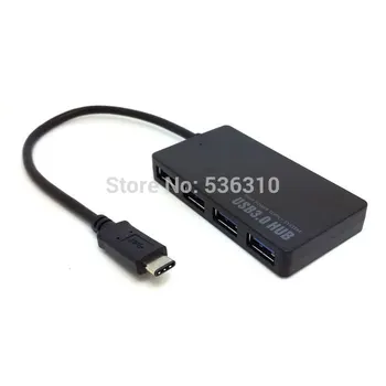USB 3.1 Typ C USB-C Více 4 Port Hub Adaptér Pro PC, Notebook, Tablet, Notebook podporuje Windows 8, MacOS