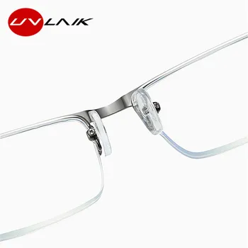UVLAIK Modré Světlo Blokování Brýle na Čtení Muži Obchodní CR-39 Asférické Brýle Transparentní Brýle Rám 1.0 1.5 2.0 2.5 3.0