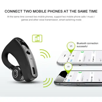 V9 Bezdrátové Bluetooth 4.1 Auta Headset Sportovní Sluchátka Telefonu Handsfree Volání Hudební Sluchátka