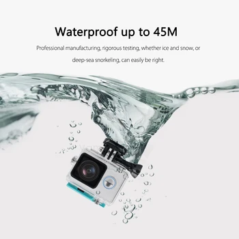 Vamson pro pro Xiaomi Yi Modrá Vodotěsné Pouzdro 40M Potápění Sportovní Vodotěsné Krabici Pro pro Xiaomi yi Akční kamera VP608