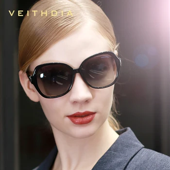VEITHDIA Dámské Sluneční brýle Polarizované Gradient Lens Luxusní Dámské Značkové sluneční Brýle Brýle Příslušenství Pro Ženy 3068