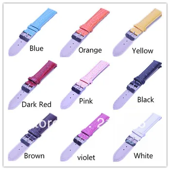 Velkoobchodní Spousta 40pcs 16mm hodinky popruh kožené imitace Bambusu obilí -10 barva k dispozici-nízké ceny každý den
