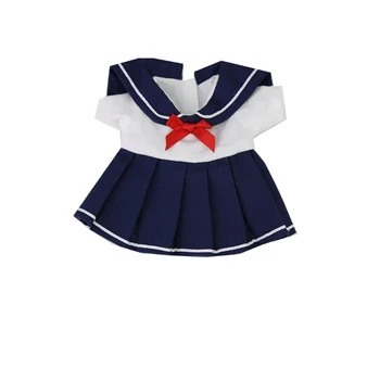Vhodné pro Mellchan panenku šaty 25 cm panenka Xiao Lemei námořník oblek, šaty, panenky, příslušenství, dívka hračky kostým