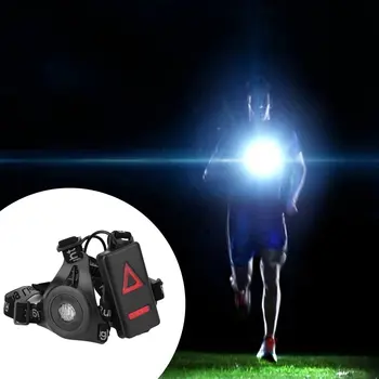 Vodotěsné Venkovní Sport svícení LED Noční Běh Svítilna Výstražná Světla USB nabíjecí Hrudi Lampa Noční Jogging, Chůze