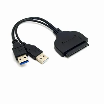 Vysokorychlostní USB 2.0 USB 3.0 Na SATA 22 Pin Adaptér Kabel Převodník 2,5 Palcový Pevný Disk Ovladač SSD Velkoobchod