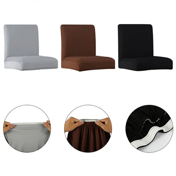 Vysoká Stolička Židle Potahy jednobarevné Spandex Bar Židle Kryt Potah pro Panel Banket, Svatba, Strana, Jídelna