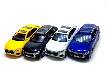 Vysoké simulace 1:32 Audi Q8 se zvukem, světlo, vytáhnout zpět slitiny toy car model hračky pro děti, dárky, doprava zdarma