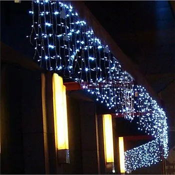Vánoční Girlanda LED Závěs Rampouch String Světla 220V 4,5 m 100Leds Vnitřní LED Zahradní Párty Etapa Venkovní Dekorativní Světlo