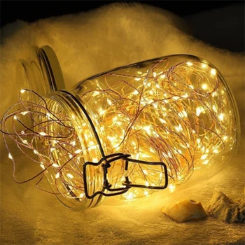 Víla Světla USB LED String Světla Vánoce Nový Rok Strany Garland String Světla pro Domácí Dekorace Lampa Řetězec1/2/3/4/5/10 M