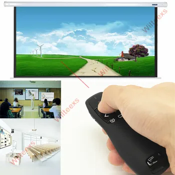 WILTEEXS kapesní R400 2.4 Ghz, USB Wireless Presenter PPT Dálkové Ovládání s Červené Laserové Ukazovátko Pero pro Prezentace Powerpoint
