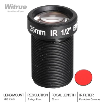Witrue Akční Kamera, Objektiv 5 Mega Pixel 25mm s IR filtr M12 1/2