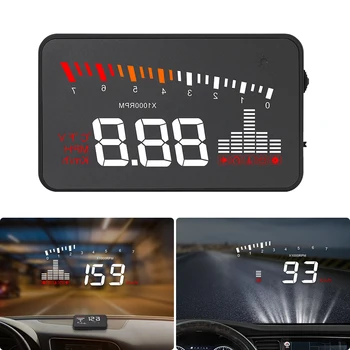 X5 Auto HUD Head-Up Displej OBD 2 GPS Digitální Auto Rychloměr Alarm Rychlosti Projektor Varování Auto OBD2 HUD Displej