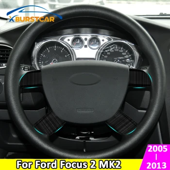 Xburstcar pro Ford Focus 2 MK2 2005 - 2013 4ks/Set z Nerezové Oceli Car Volant Dekorace Kryt Střihu Samolepka Car Styling