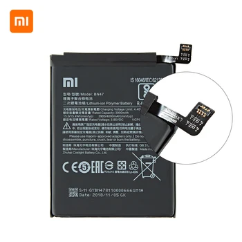 Xiao mi Originální BN47 4000mAh Baterie Pro Xiaomi Mi A2 Lite/Xiaomi Redmi 6 Pro BN47 Náhradní Baterie +Nářadí
