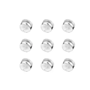 XINYAO 10PCS/Lot Silikonové Náušnice Zpět Zátky Měděné Postříbřené 6,5 mm Pro DIY Silikonové Náušnice Zapojení Blokované Výrobu Šperků