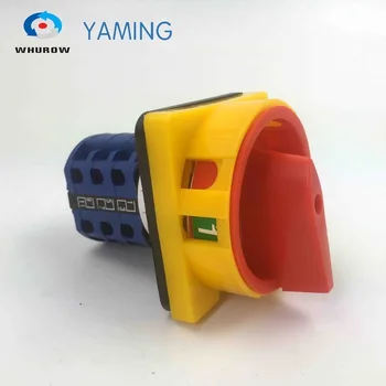 Yaming elektrický 3 fáze přepínač 20A, 2 pozice on-off s visacím zámkem panelu cam vypínač, YMW26-20/3GS