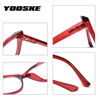 YOOSKE Počítač Brýle Rámy pro Ženy Módní Modré Světlo Blokování Cat Eye Brýle Dámy Krátkozrakost Optické Rám