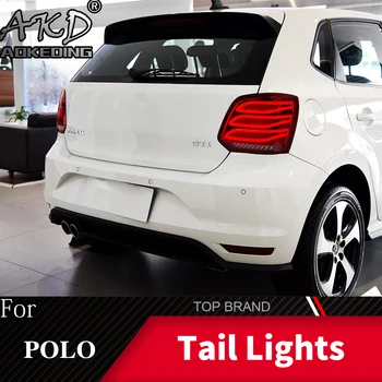 Zadní světlo Pro Volkswagen 2009-2017 Polo Mk6 LED zadní Světla Mlhovky Světla pro Denní svícení DRL Tuning Auta, Auto Příslušenství