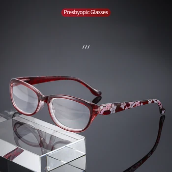 Zilead Čtení Brýle Anti Blue-ray Presbyopickém Brýle High Definition Brýle Unisex Květinové Nohu Brýle Pro Starší Lidi