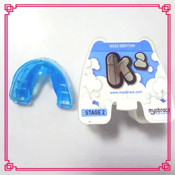 Zuby Trenér spotřebič K2 Modrá/Myobrace Zuby Trenér K2/Zubní Ortodontické zuby trenér K2 Modrá Velká Velikost